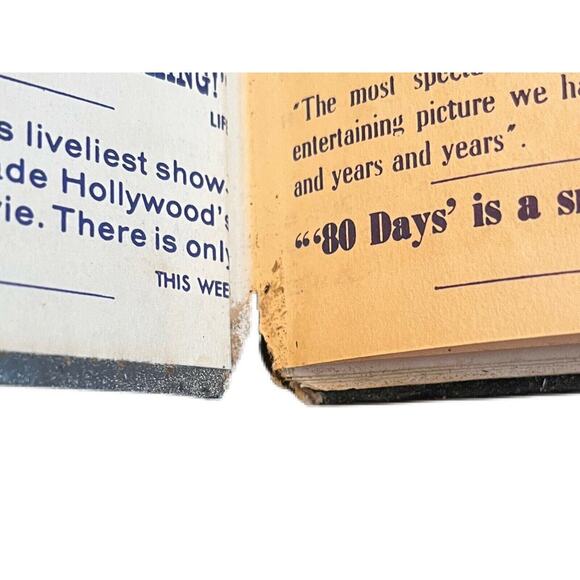 1956 Around the World in 80 Days Almanac HC Vintage Hardcover Book Movie Images - Picture 5 of 9